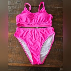 NWOT Vibrant Pink Bikini Set